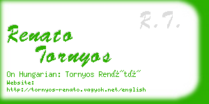 renato tornyos business card